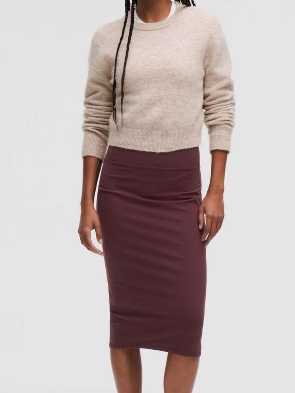 lululemon athletica Wine Pencil Midi Skirt